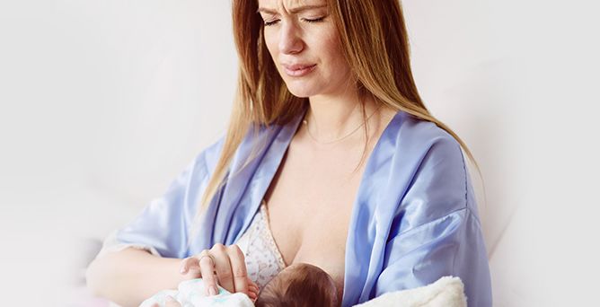Pijnlijke tepels tijdens borstvoeding